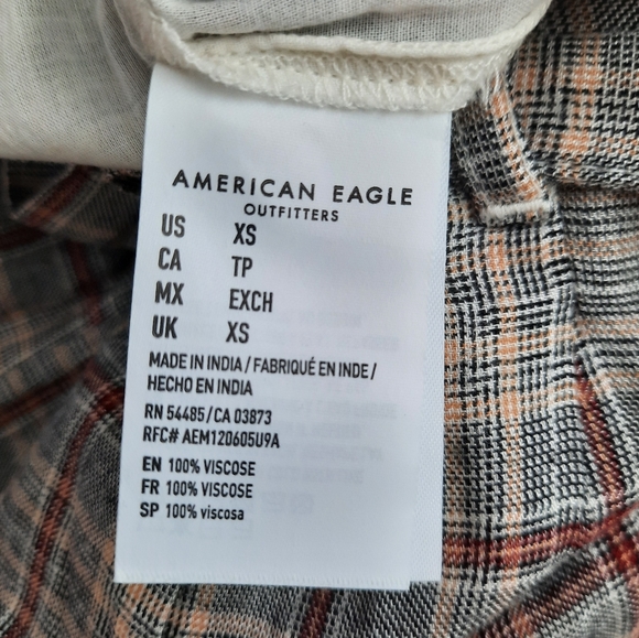 NWT American Eagle Mini Skirt, Size XS, Plaid - Picture 7 of 8